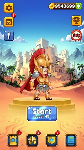 Screenshot 1: Hero Pyramid Puzzle