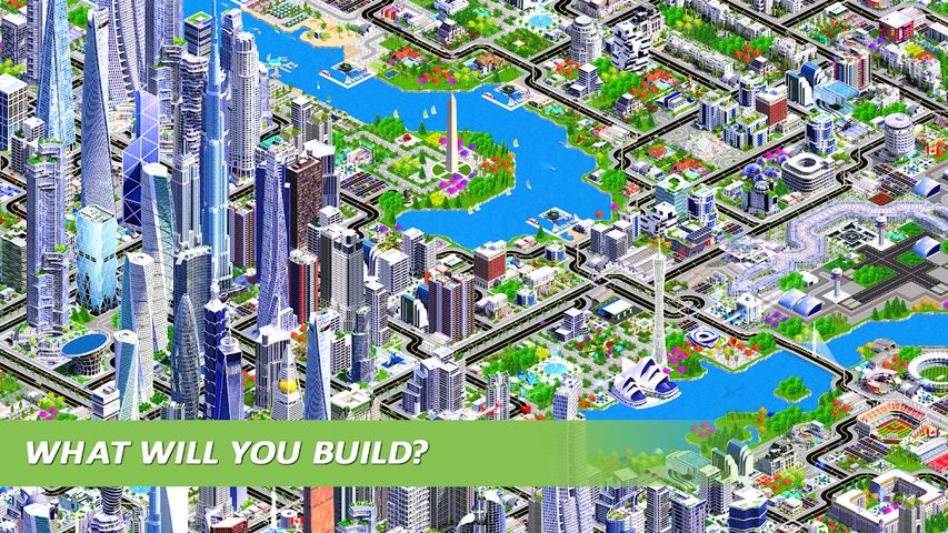 Screenshot 1: Designer City: building game