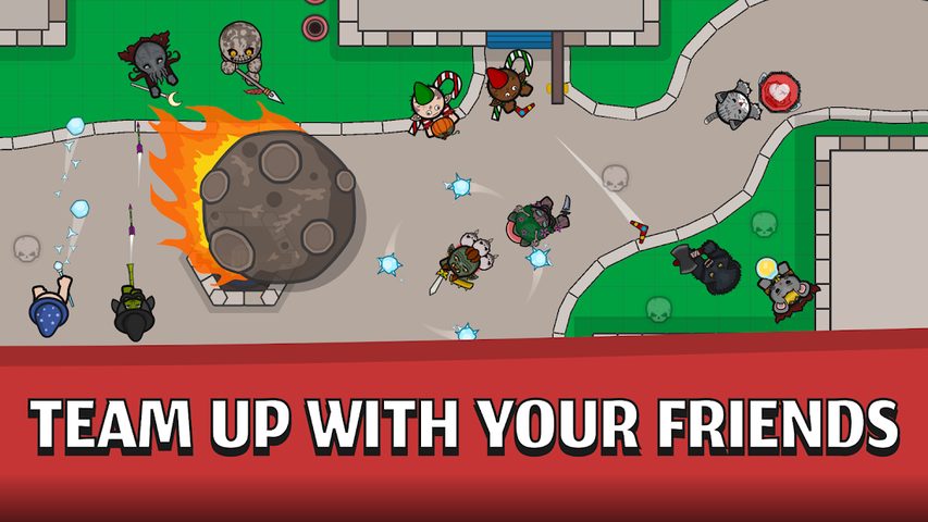 Screenshot 3: Thelast.io - 2D Battle Royale