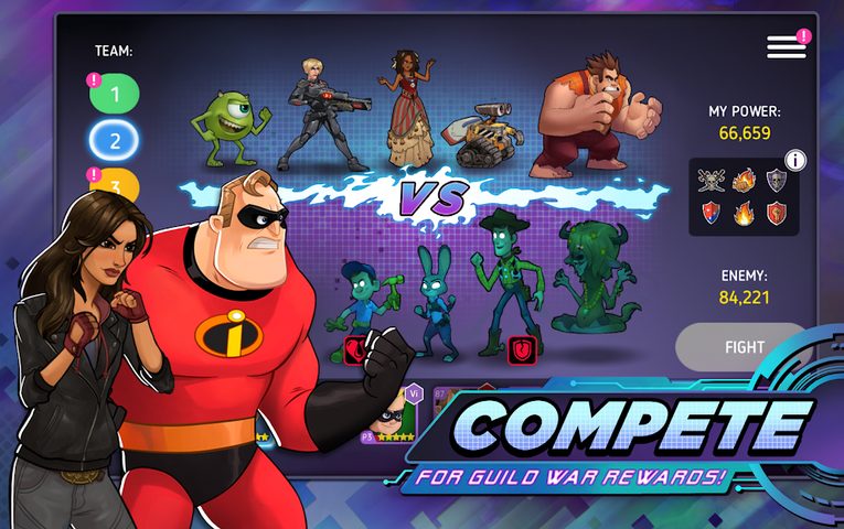 Captura 5: Disney Heroes: Modo Batalla