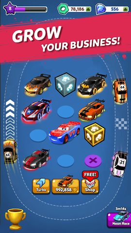 Screenshot 14: Merge Neon Car: Idle Car Merge