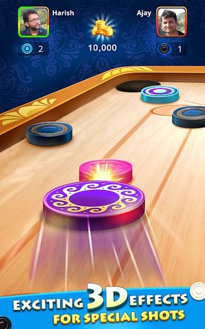 Captura 3: Juego de Mesa de Carrom 3D