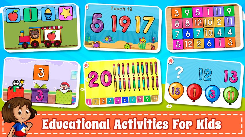 Captura 3: Aprende los Números 123 Kids - Contar y Trazar