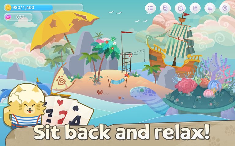 Screenshot 11: Solitaire Cat Islands-TriPeaks