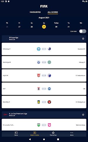 Captura 9: Fútbol en Vivo: Resultados, Noticias y Más