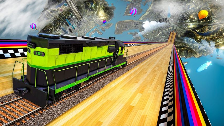 Screenshot 9: Mega Ramp Train Stunt Game