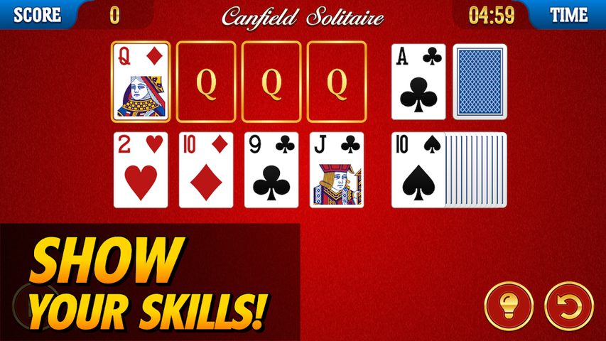 Screenshot 1: Canfield Solitaire