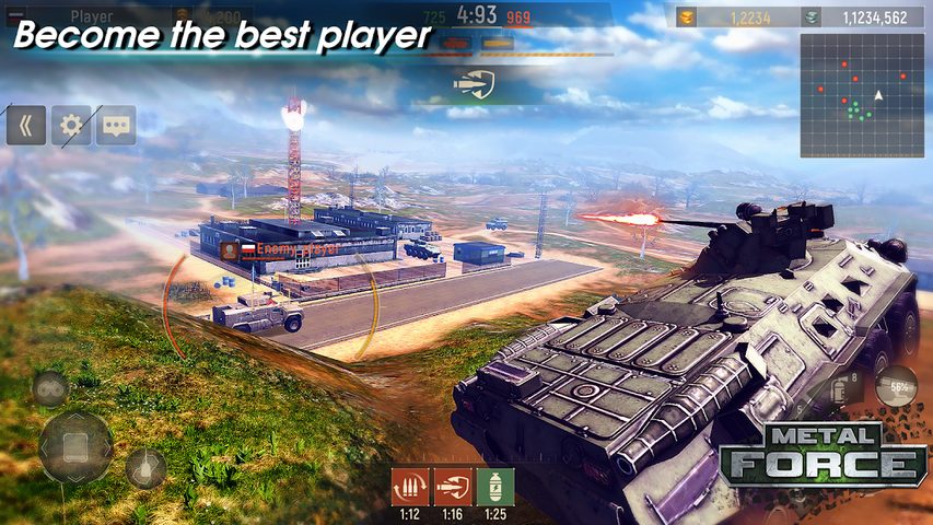Screenshot 2: Metal Force: Army Tank Games