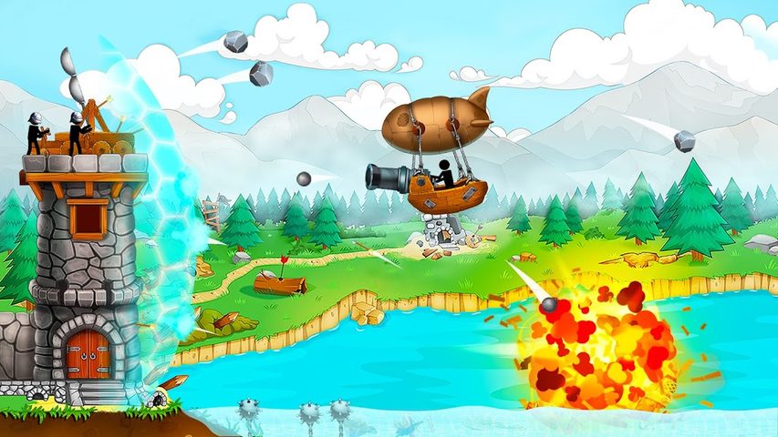 Screenshot 5: The Catapult: Stickman Pirates