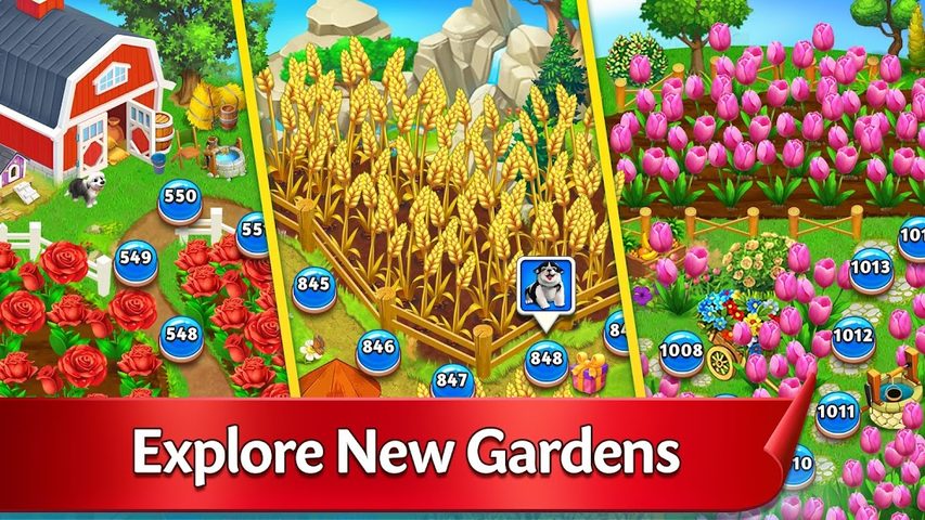 Screenshot 2: Solitaire Garden TriPeak Story