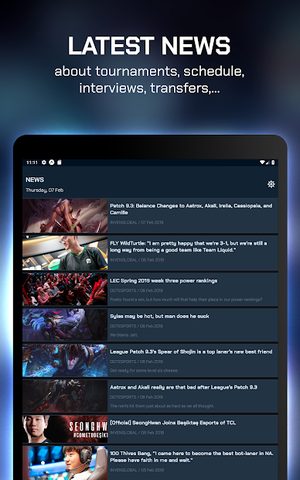 Captura 19: Seguimiento de puntuaciones de esports