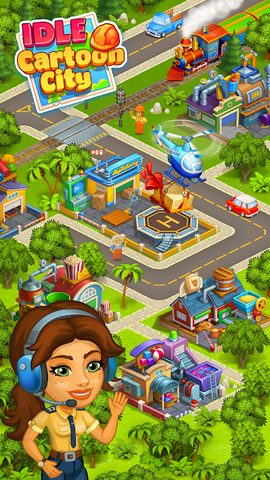 Screenshot 2: Idle Cartoon City - coin day
