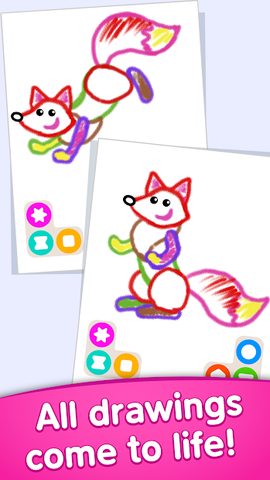 Screenshot 3: Toddler coloring apps for kids! Drawing games!
