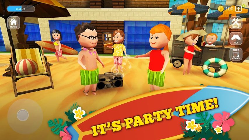 Screenshot 4: Surfing Craft: Crafting, Stunts & Surf Games World