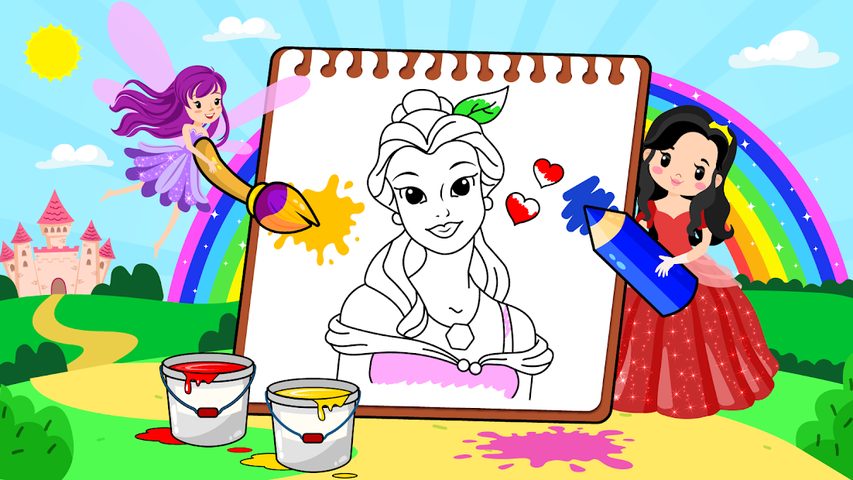 Screenshot 16: Princess Coloring Book for Kids & Games for Girls