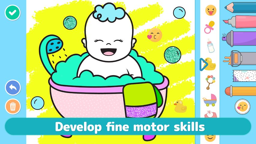 Captura 11: Colorear Bebés para Niños - Libro de Dibujo de Bebés Tiñosos