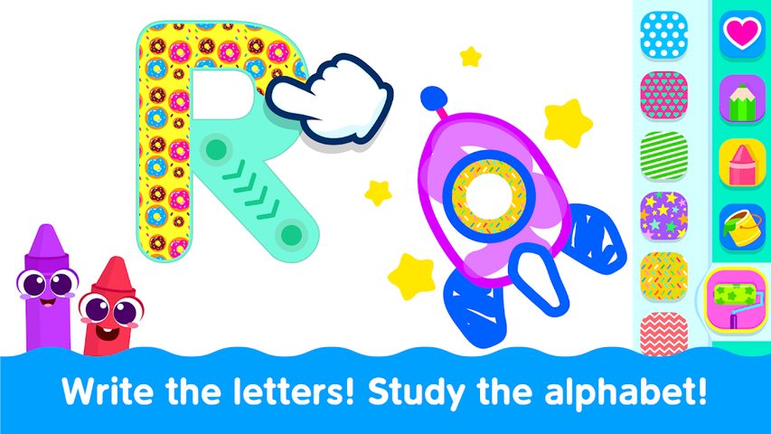 Screenshot 4: Bini Toddler Drawing Apps! Coloring Games for Kids