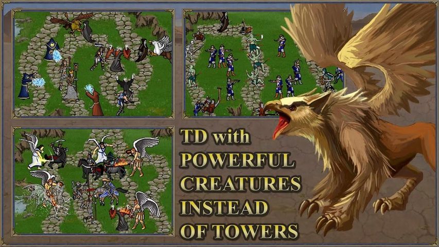 Screenshot 2: Heroes 3 and Mighty Magic:TD Fantasy Tower Defence