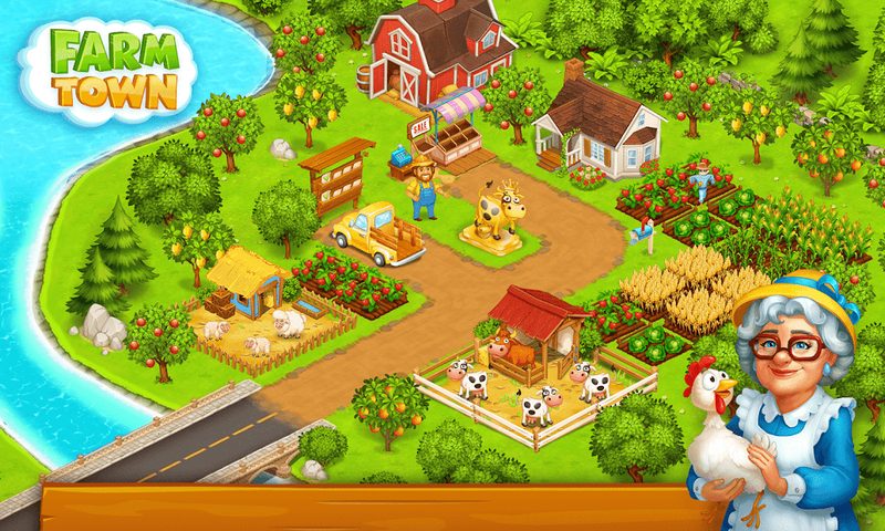 Screenshot 3: Farm Town Village Build Story