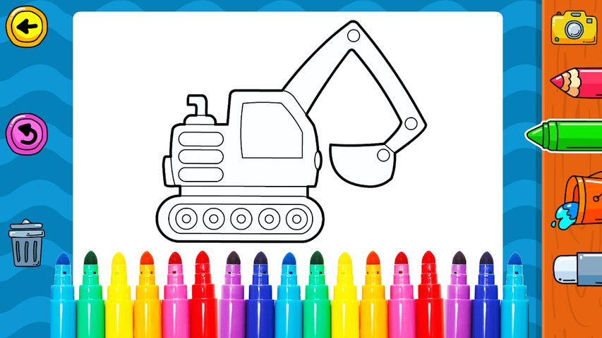 Screenshot 20: Vehicles Coloring for Kids: Trucks & Cars Game
