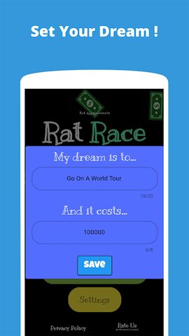 Captura 1: Rat Race - Financial Freedom