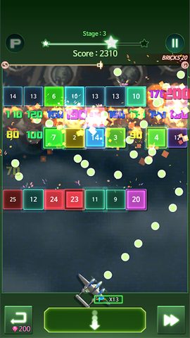 Screenshot 2: Bricks Shooter : STRIKERS 1945