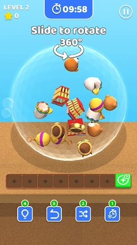 Captura 13: Triple coincidencia 3D - Juego de emparejamiento de burbujas