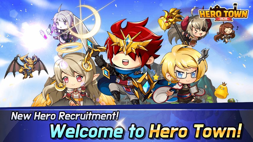 Screenshot 1: Hero Town Online : 2D MMORPG