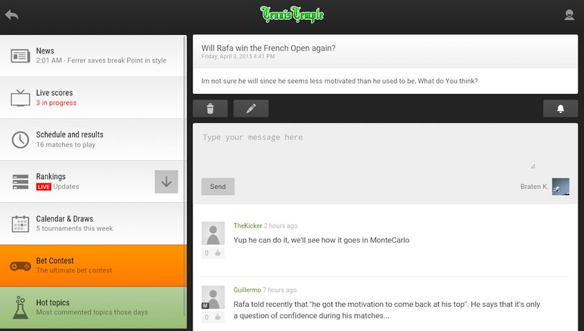 Screenshot 22: Tennis Temple - Live scores
