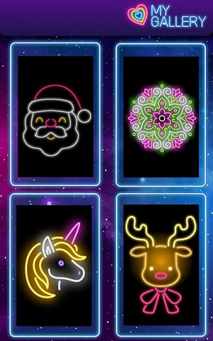 Screenshot 11: Glow Doodle Art - Color & Draw