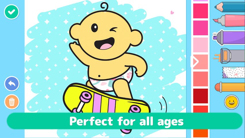 Captura 9: Colorear Bebés para Niños - Libro de Dibujo de Bebés Tiñosos