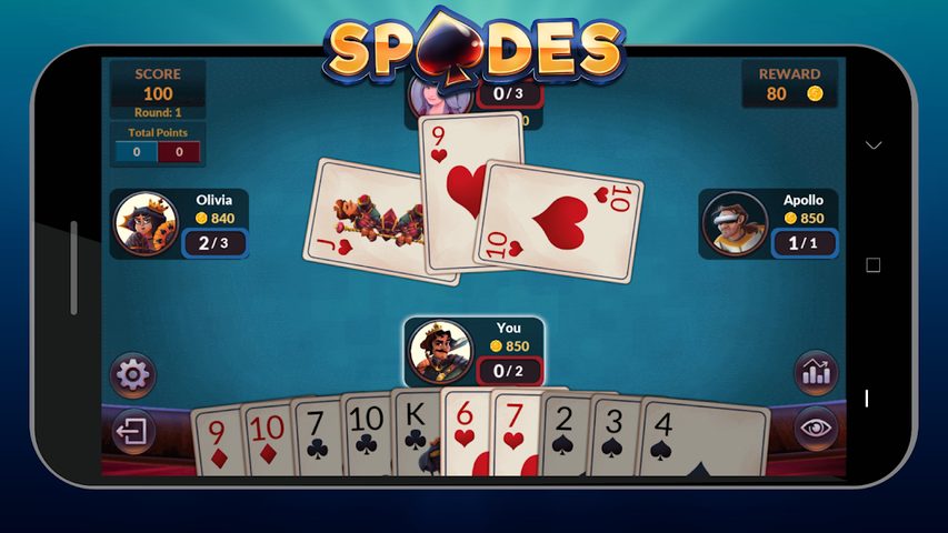 Screenshot 7: Spades Offline - Card Game