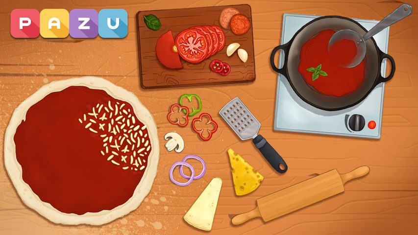 Captura 2: Diversión creando pizzas