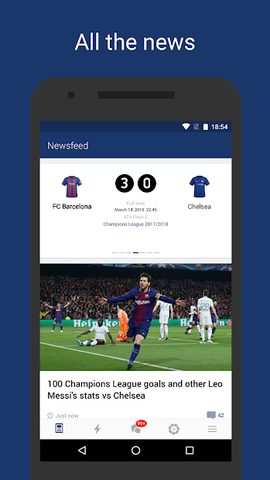 Captura 1: Noticias y actualizaciones en vivo del Barcelona