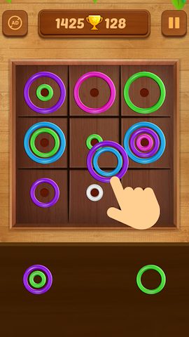 Captura 9: Anillos de Color - Juego de Puzzle Colorido