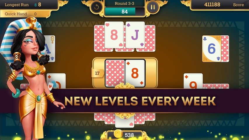 Screenshot 2: Cleopatra Solitaire TriPeaks