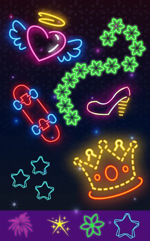 Screenshot 8: Glow Doodle Art - Color & Draw