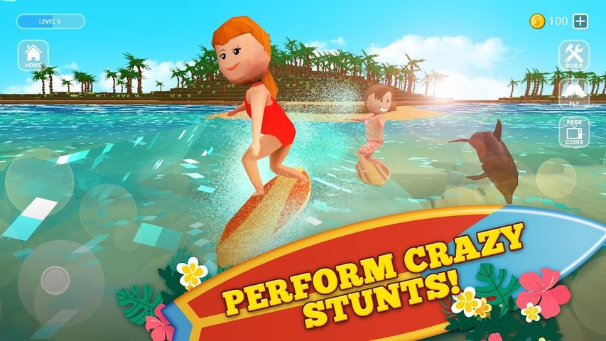 Screenshot 9: Surfing Craft: Crafting, Stunts & Surf Games World