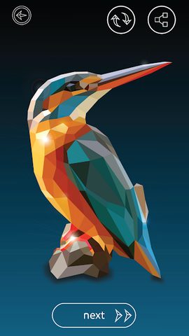 Captura 1: Rompecabezas 3D Low Poly