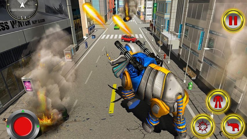 Screenshot 11: Elephant Vs Lion Robot Game