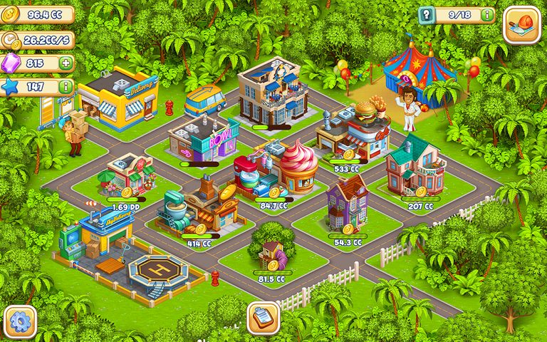 Screenshot 5: Idle Cartoon City - coin day