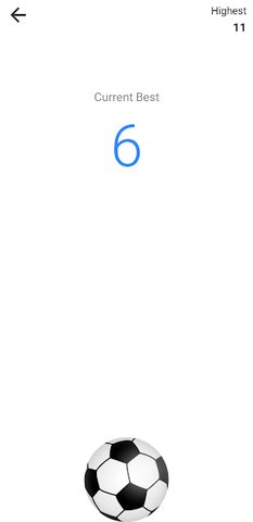 Screenshot 1: Messenger Football Soccer Game Tap Ball Juggle Tap
