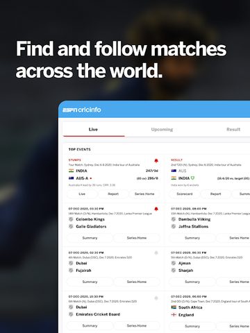 Screenshot 13: ESPNCricinfo - Live Cricket Scores, News & Videos