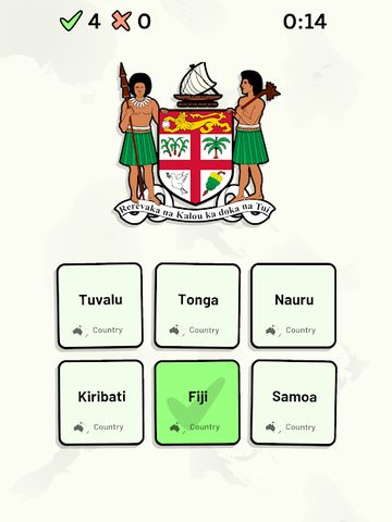 Screenshot 18: Countries of Oceania Quiz
