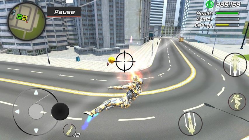 Screenshot 6: Super Crime Steel War Hero Iron Flying Mech Robot