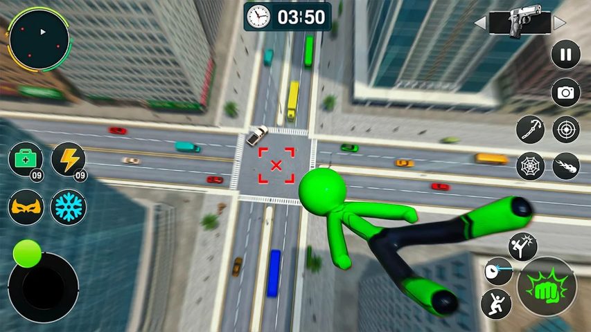 Screenshot 21: Flying Stickman Rope Hero Game