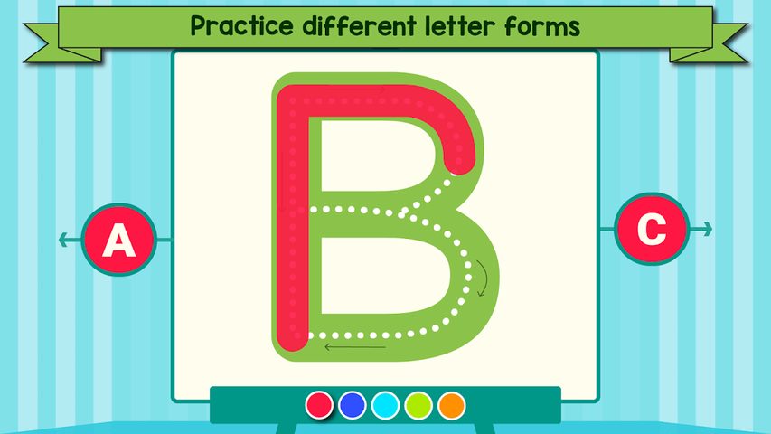 Captura 15: Aprender a escribir y trazar letras y números