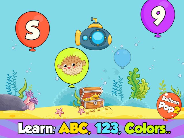 Скриншот 7: Бесплатная обучающая игра 'Лопни шарик' для детей