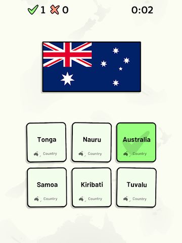 Screenshot 8: Countries of Oceania Quiz