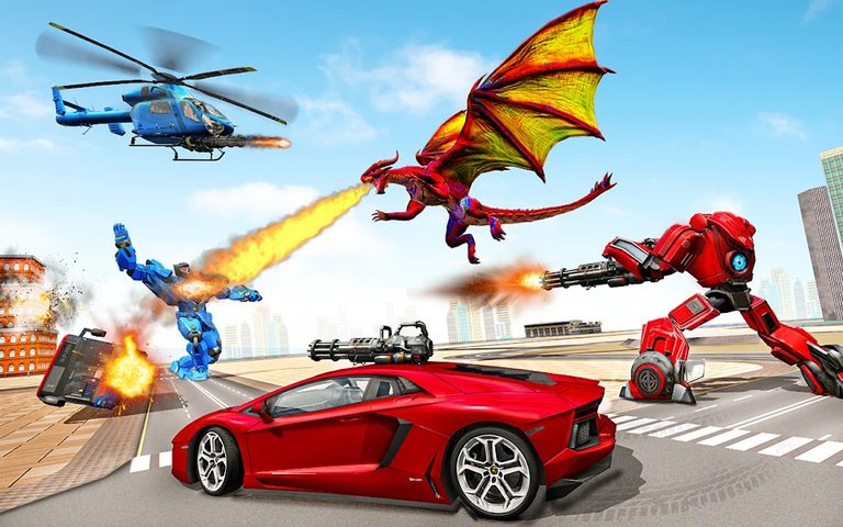 Screenshot 11: Dragon Robot Car Games 3d
